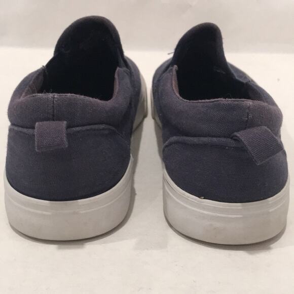 Old Navy Boys‎ Sz 3 Shoes Navy Blue Slip On Loafers Canvas Casual Preppy Neutral - Picture 8 of 11